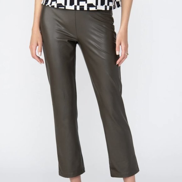 NWT SANCTUARY Carnaby Kick Faux-Leather Crop Pants - Olive - XS - Picture 4 of 11